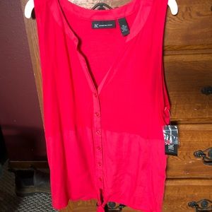 INC Dress shirt, NWT, SZ XL coral/red color